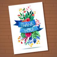Typographic Beautiful Floral Greeting Card N14