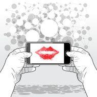 SmartPhone cyber kiss