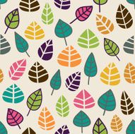 Seamless pattern in vector made of leaves N3