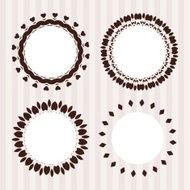 Set of floral vintage frame N5