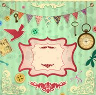 Vintage scrapbooking card N5