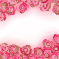Rose background with copyspace