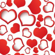 Red hearts seamless