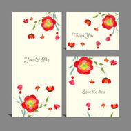 Wedding invitation thank you card