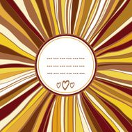 Decorative round frame template for your design