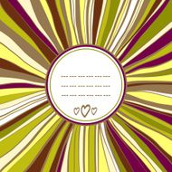 Decorative round frame template for your design N2