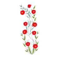 background with flowers in retro style N22