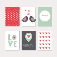 Set of cute creative cards N2