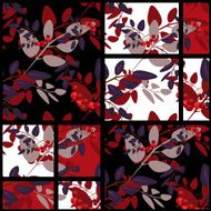 Patchwork retro bright autumn floral pattern texture background N2