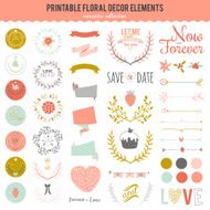 Set of cards notes and stickers with cute illustrations N44