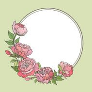 floral frame N158