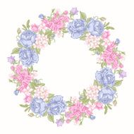 Floral round wreath N2