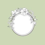 floral frame N160