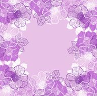 Floral background with flowers of peony N4