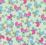 Baby stroller seamless