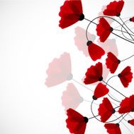 Abstract nature background Red poppy flowers N11