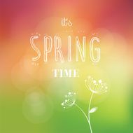 spring time vector