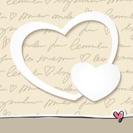 paper hearts vector eps 10