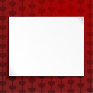 Abstract background with a blank sheet of paper