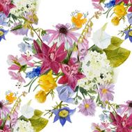 Hand drawn floral seamless pattern N8