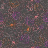 Seamless pattern with tulips N7