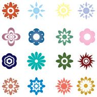 Background with a colorful flowers N2