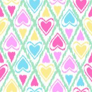 Seamless scribble bright pastel ornament pattern