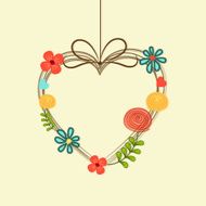 Beautiful hanging heart