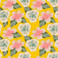 lovely flowers seamless background N4