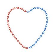 Chain in shape of heart