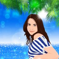 Ocean Sunny Girl