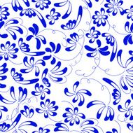 Floral vector seamless pattern N22