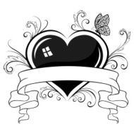 Heart and ribbon N4
