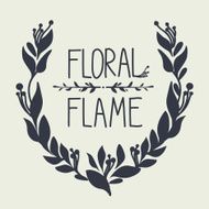 sketch floral frame