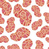 Cartoon Seamless cloud pattern N3