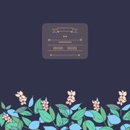 Gentle decor with flowers N2