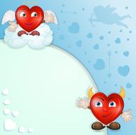Cartoon hearts for valentine s day N2