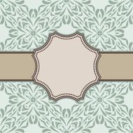 Vintage vector flower frame N50