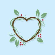 Leaf Wreath Heart