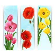 Floral Banners Vertical