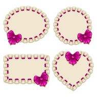 Set of elegant templates frame design N8