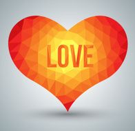 Polygonal geometric heart