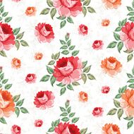 Roses floral background seamless pattern N6