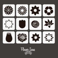 Flowers Icons N9