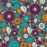 Abstract Seamless pattern with floral background N5