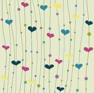 Vector background with hearts N4