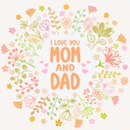 Card Mom and Dad