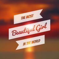 Vector typography on blur background N31