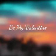 Vector typography on blur background N34