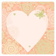 Invitation card with lace ornament N3